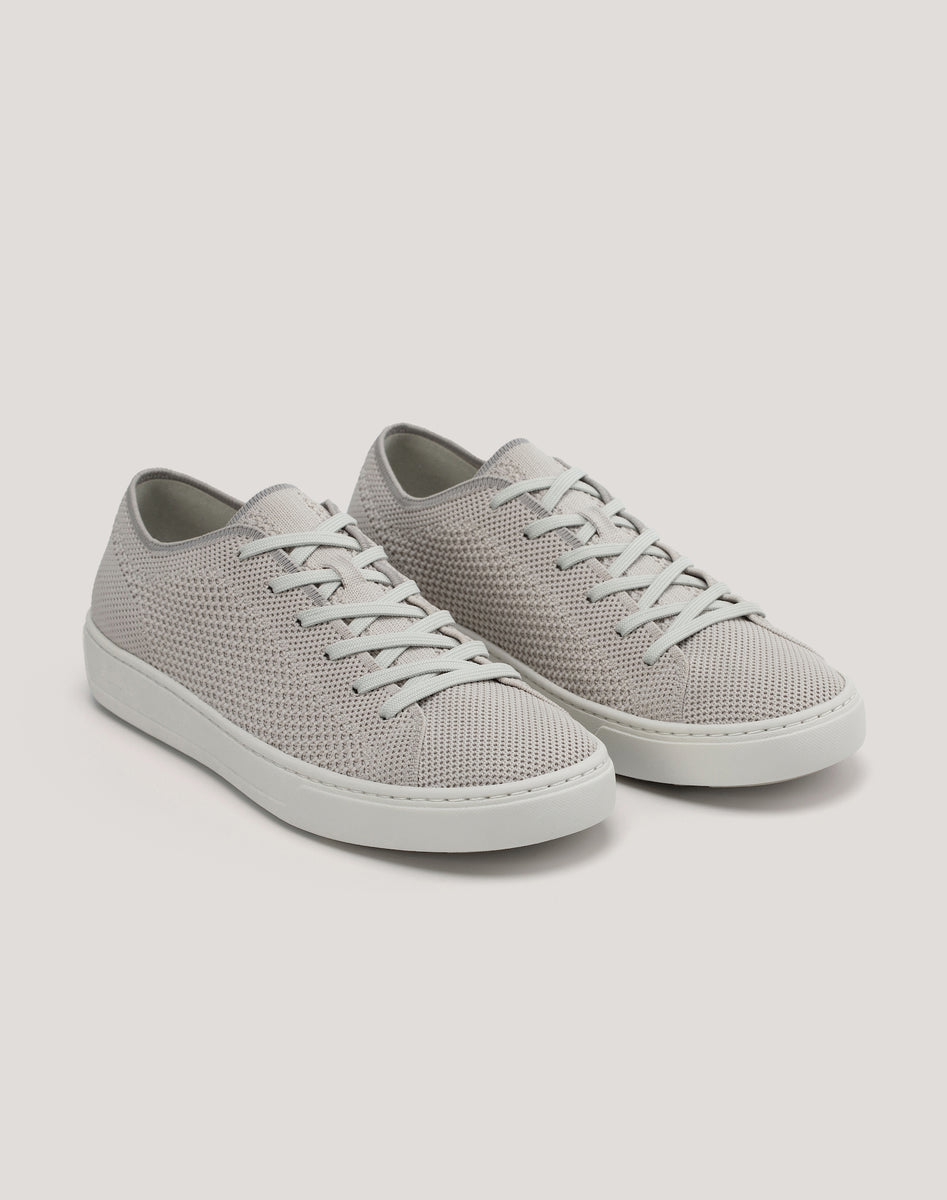 【HI FI FNK】Lember Two-Tone Knit Infinity Greige - Knit Sneaker – Fullup.
